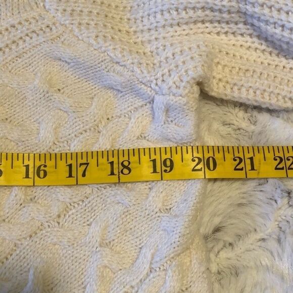 Ruff Hewn cable knit wool blend sweater size P/L - Picture 7 of 8